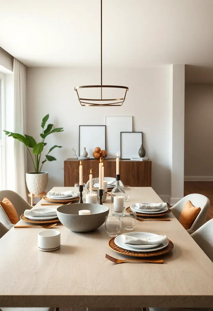 Minimalist Centerpieces: Create understated centerpieces using simple elements like candles or ⁤textured bowls that draw attention without overwhelming the table setting