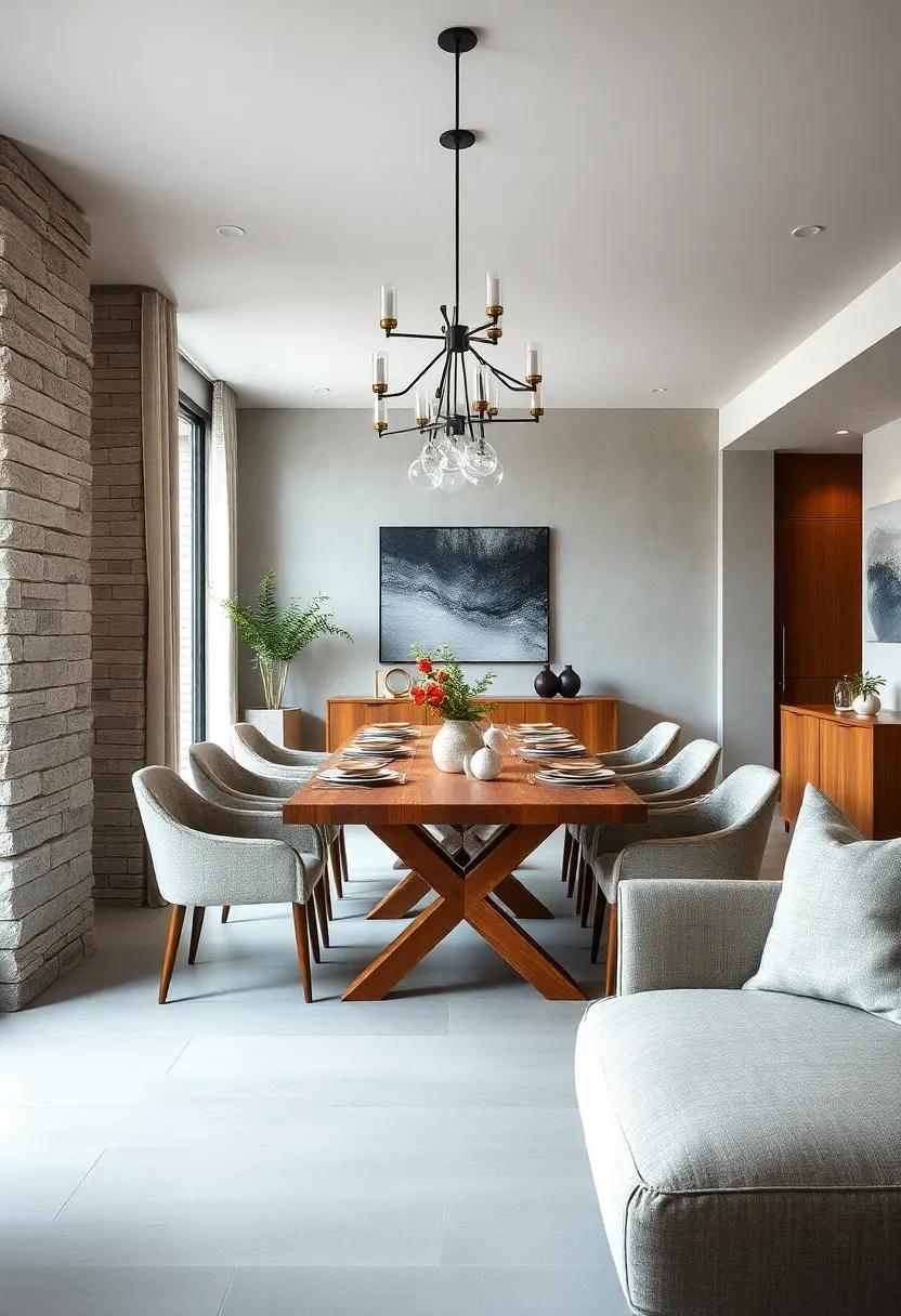 Rustic Elements: Incorporate rustic⁣ wooden elements like reclaimed wood tabletops or live-edge features to juxtapose elegance with a touch of ⁤organic‍ charm