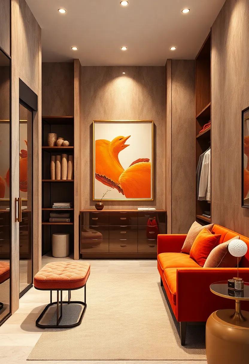 Statement Artwork: Hang oversized⁤ artwork or‍ framed⁣ prints featuring warm colors to bring⁤ personality and a touch of sophistication to your luxury closet