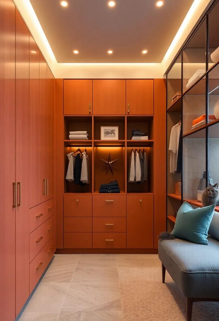 Terracotta‌ Textures: Incorporate ​textured terracotta ‌tiles ‌for your closet floor to ‍add ⁣depth and character, enhancing ⁢the overall aesthetic ⁢of your space