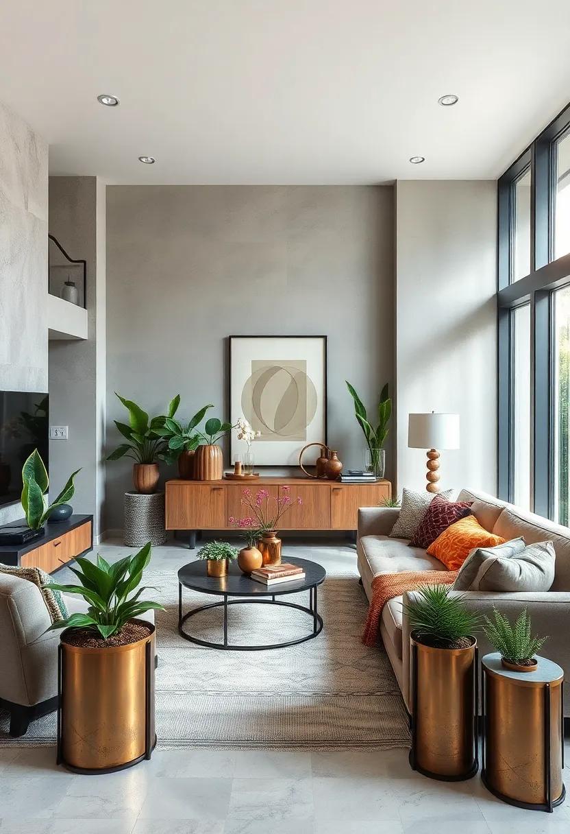 Opt for Metal Planters to Add a Touch of ​Nature