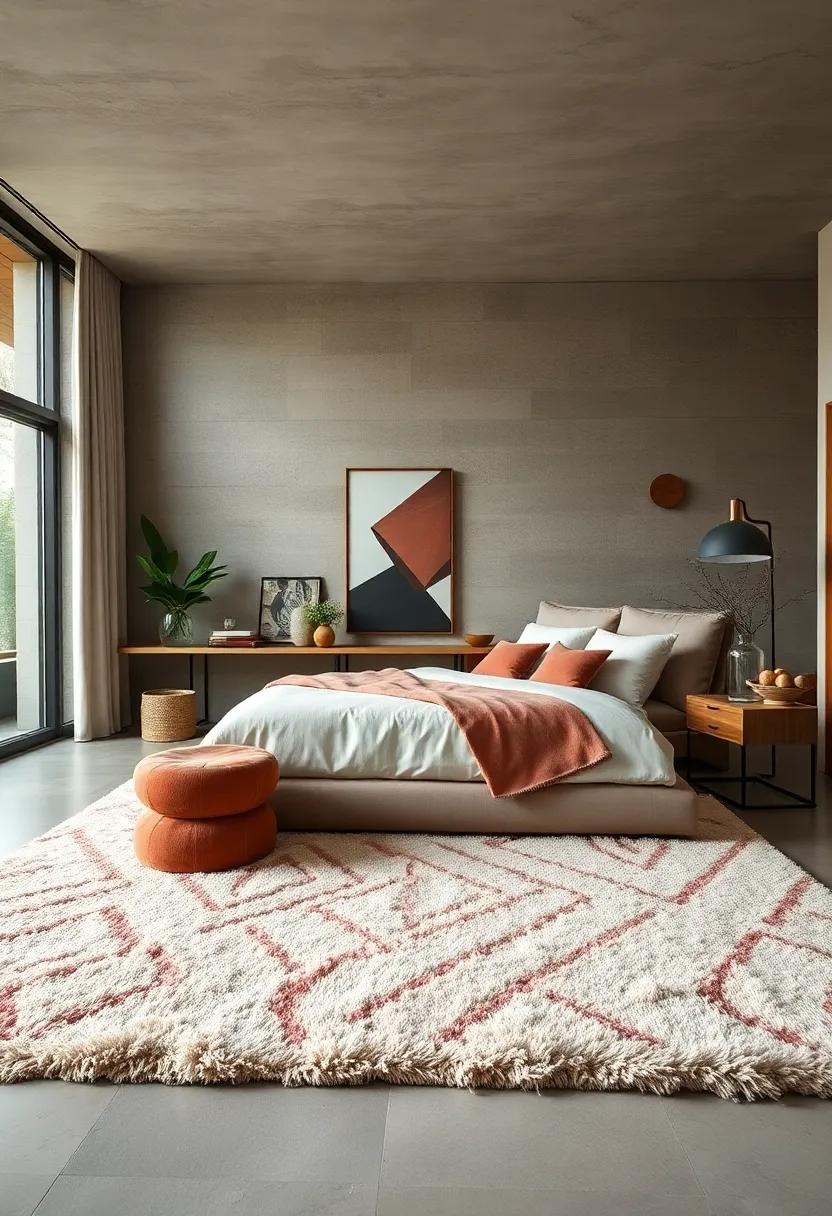 Accentuate with Accessories: Use decorative pillows and ​throws that pick up colors from your plush rug to​ tie the ​whole room together seamlessly