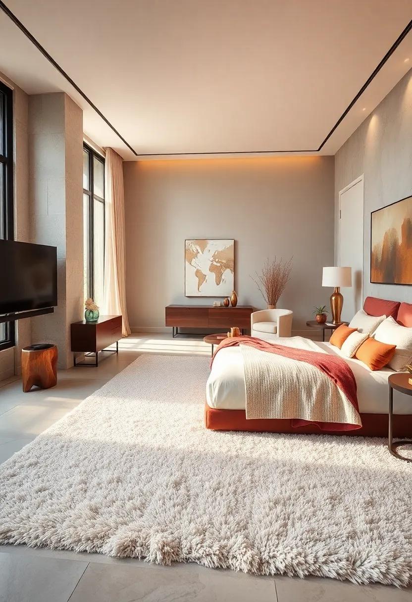 Understated Luxury: Embrace the understated elegance⁤ of a solid-colored ⁤plush rug, allowing other design elements to shine ​while still providing comfort