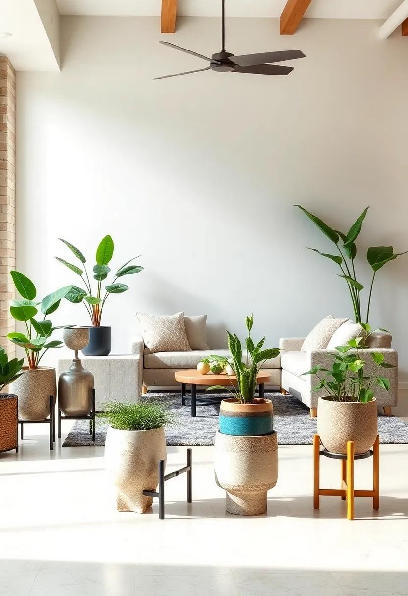 Mid-century Inspired⁢ Planters: ‌Bring​ nature indoors ‌with ceramic pots and stands that feature organic shapes and⁤ vibrant ‍colors