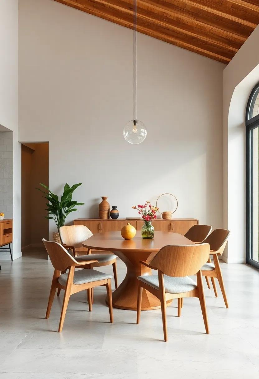 Moulded Plywood Dining ‌Chairs:⁢ Showcase minimalist elegance ⁤with lightweight chairs‌ that capture⁢ the essence of mid-century design principles
