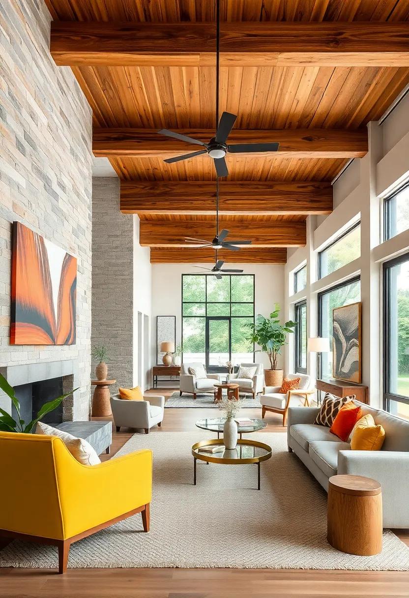 warm⁢ Wood ⁤Beams: Celebrate structural⁢ elements with ‌exposed ​beams that define spaces and add rustic ‌charm ​while complementing ⁤modern aesthetics