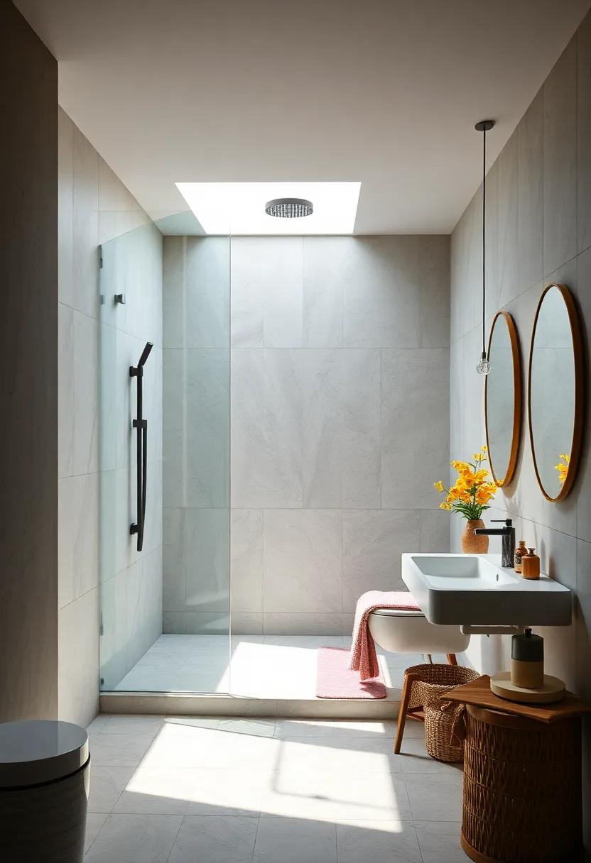 Embracing Natural Light for an Open and Airy Shower space
