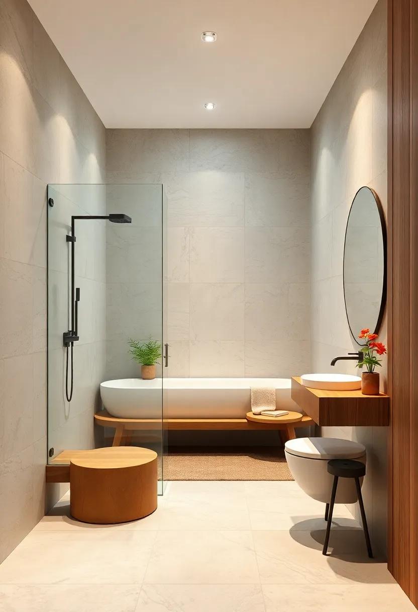 Using ​Mirrors to Enhance Space and Light in the Shower Area