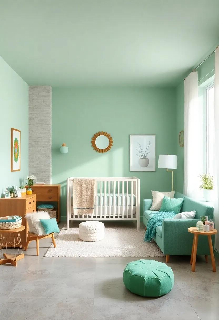 Creating‌ a Soft Atmosphere with Mint Green Walls⁢ and ⁤Accents
