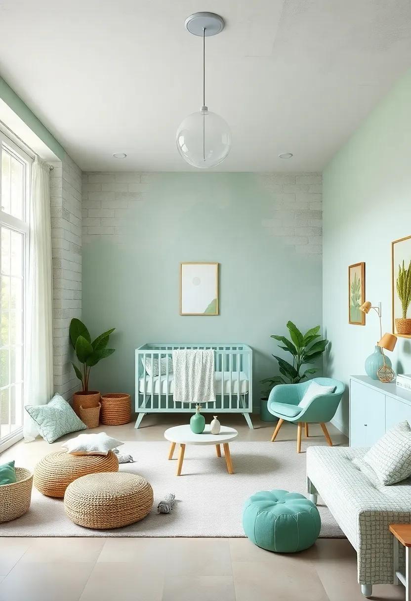 Creating​ a Minimalist Look with ⁤Mint Green Nursery Essentials