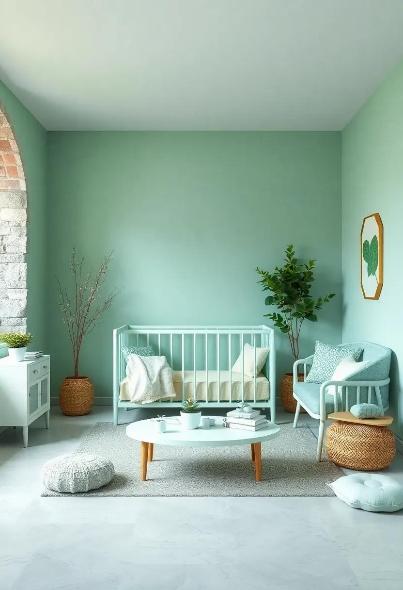 Soft Textiles and Fabrics to ⁣Create Cozy Mint Green spaces
