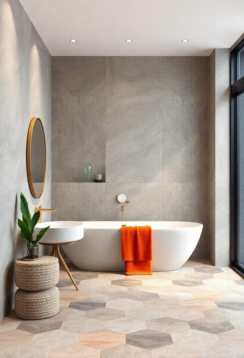 Geometric⁢ patterns: Embrace unique ‍shapes and angles ⁢to create a stunning visual impact that adds character and depth to your ‍bathroom floor