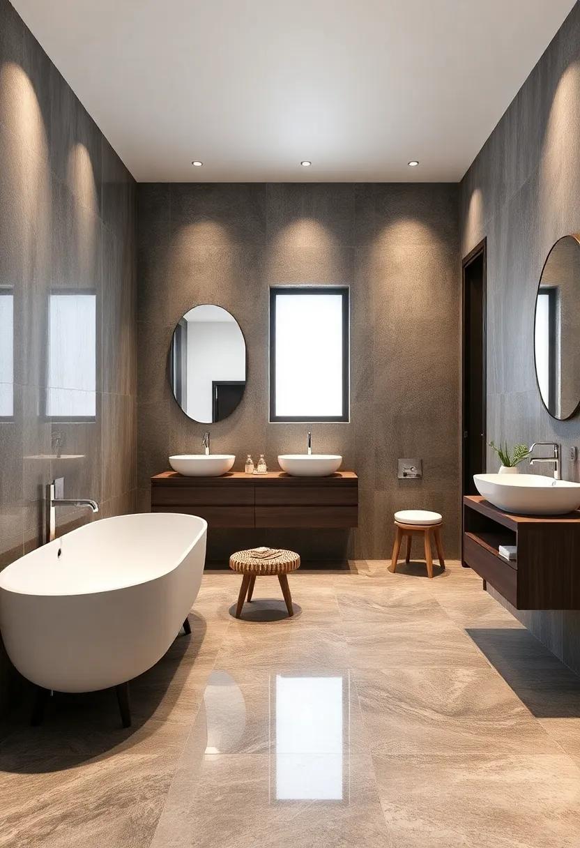 Reflective surfaces: Use⁤ reflective tiles for⁣ a space-enhancing effect that bounces light and makes the bathroom ⁤feel larger ⁤and brighter