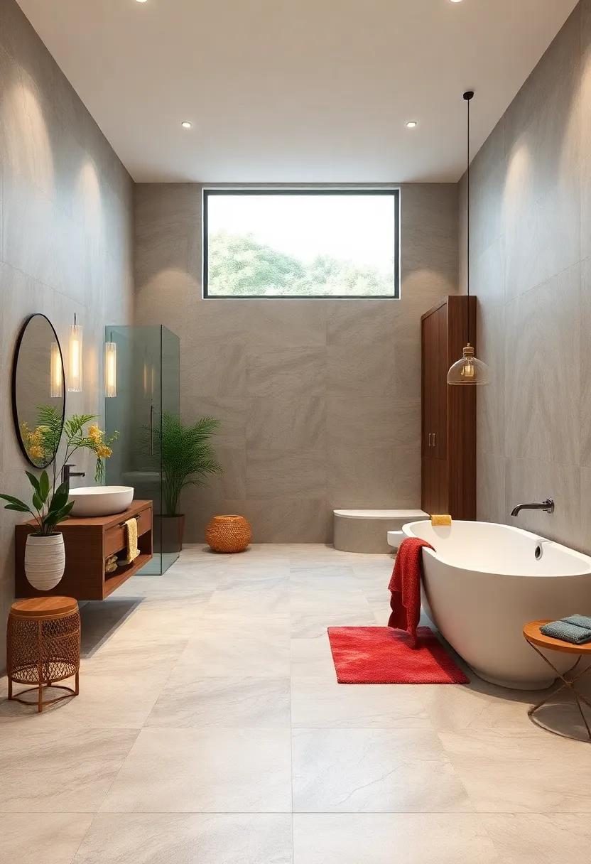 Large Format Tiles: Opt for ‌oversized tiles to create ​an illusion of‌ space, ‍minimizing grout lines for a‌ clean and seamless appearance