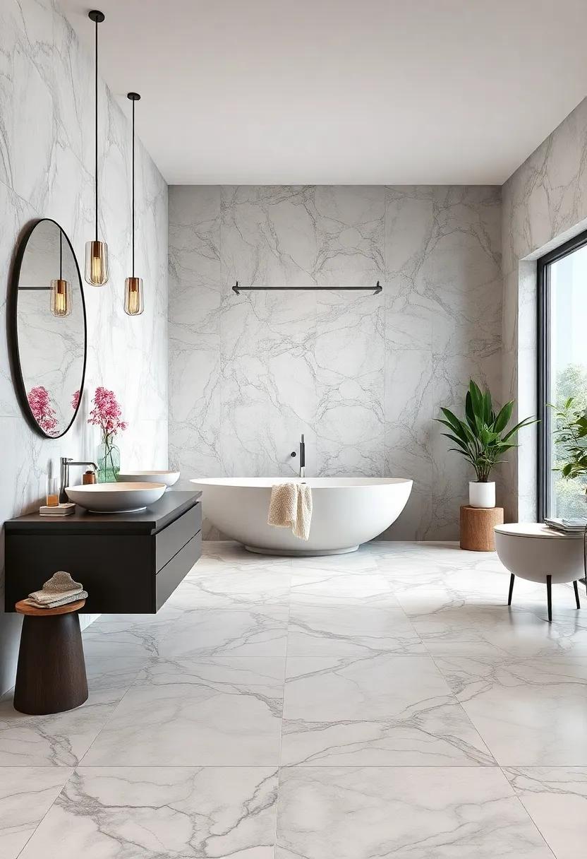 Marble Effect Tiles: Indulge in the elegance of marble without ⁣the hefty price tag by selecting porcelain tiles that replicate its stunning ⁢veining and finish