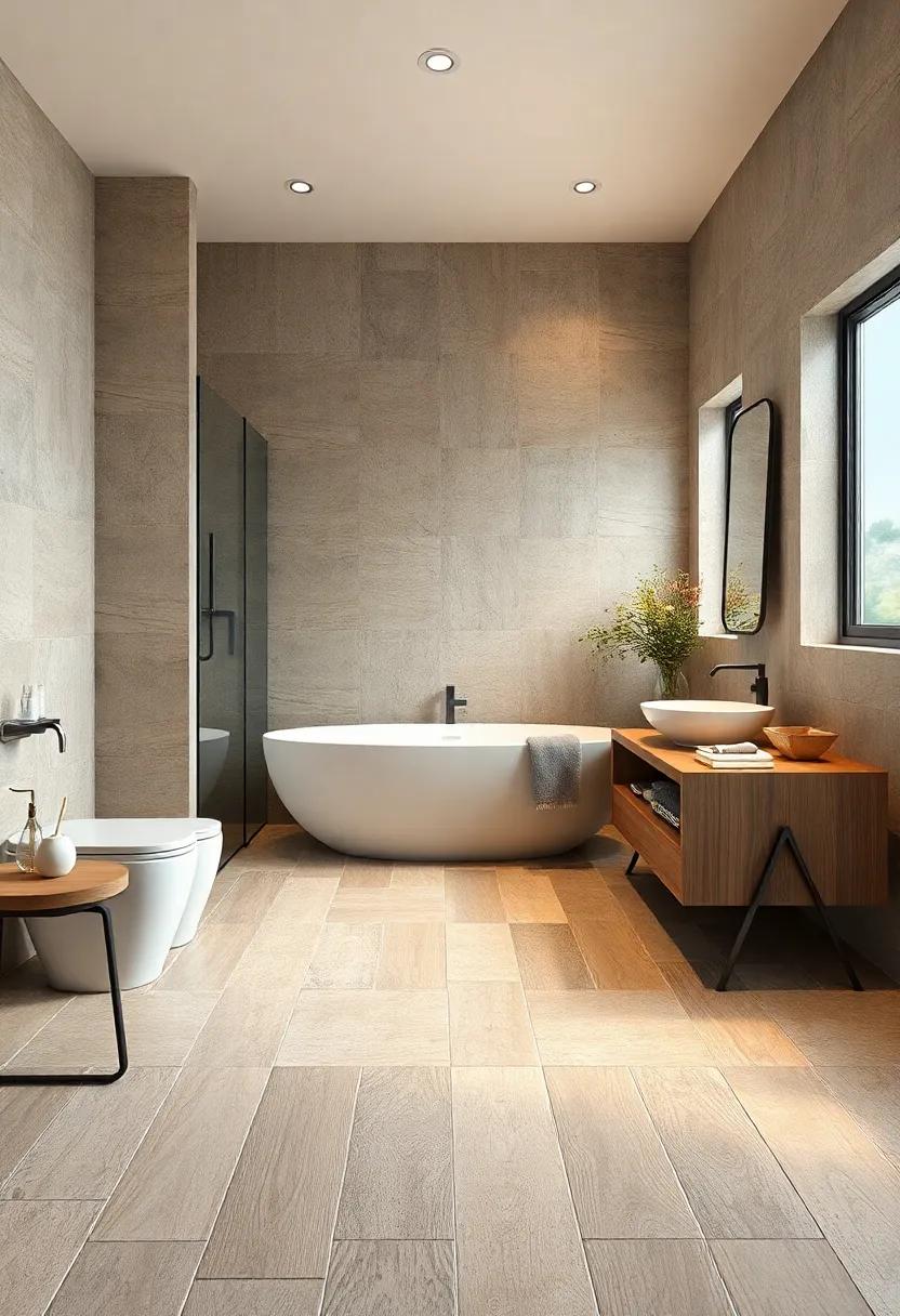 Rustic Finishes: Bring⁢ a warm, rustic ambiance‌ with textured tiles that resemble weathered wood or distressed‌ stone