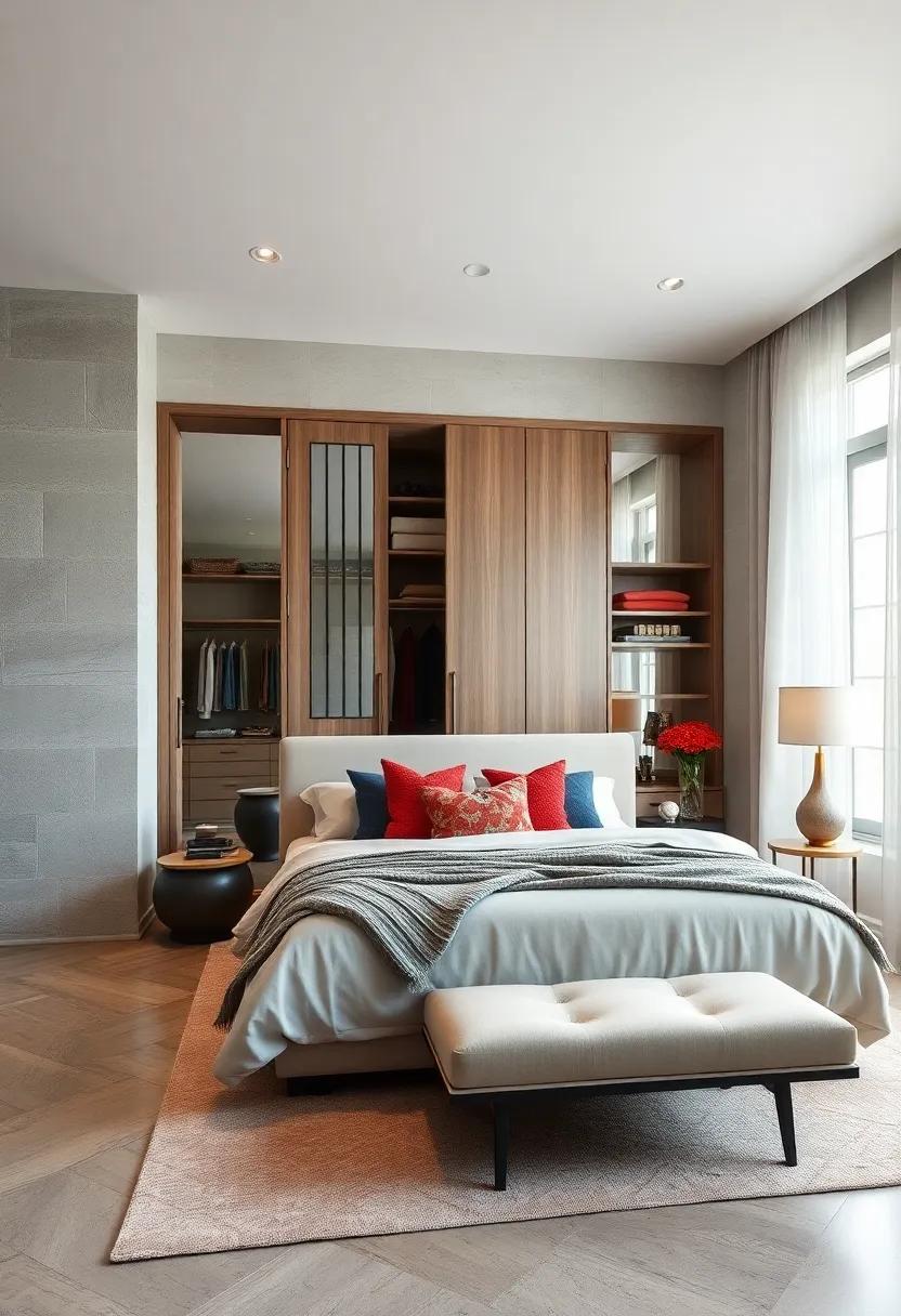 Focal Points: ⁢Designate ⁣a stylish feature, like ​a statement headboard⁢ or ‌unique closet door ⁤style, that serves as a focal point
