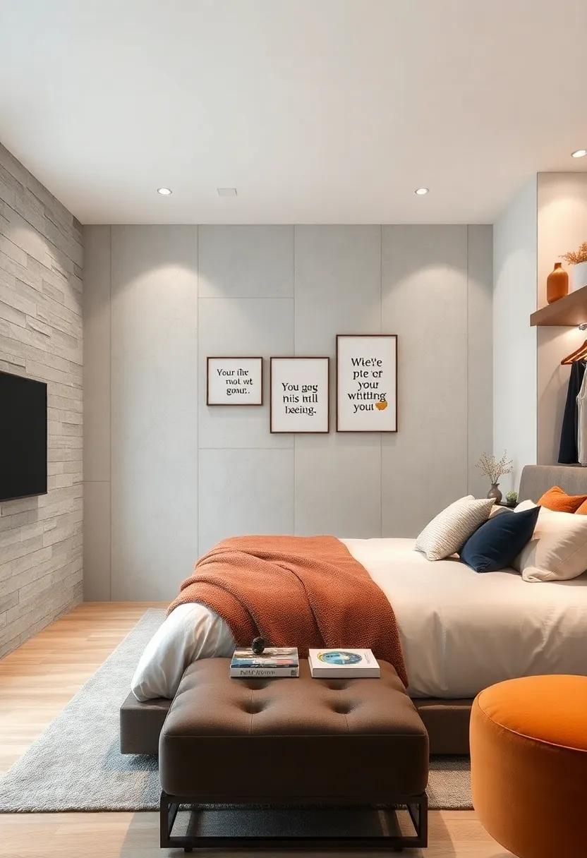 Inspirational Quotes: Hang motivational quotes or personal affirmations within the walk-in closet ⁢to ⁢inspire positivity as⁢ you get ready each day