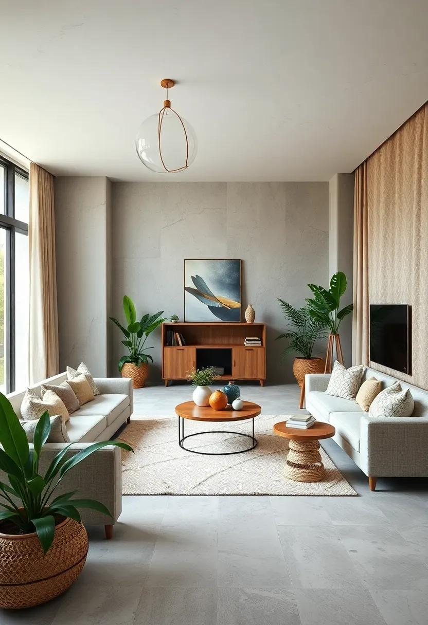 Use Natural Fibers: Opt for rugs and curtains made from organic cotton, jute, or hemp to add warmth while being gentle on the planet