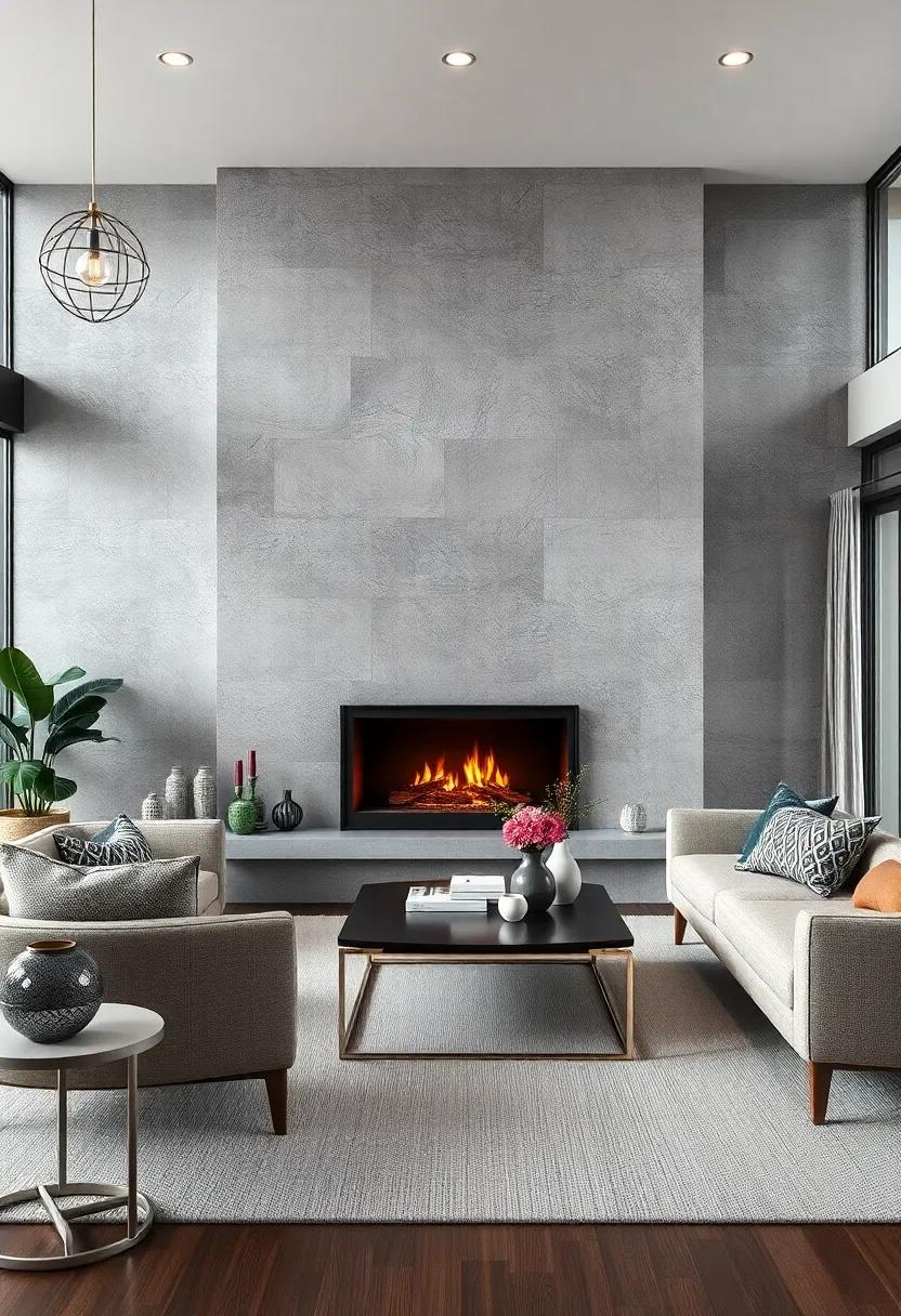 Choose Gray Stone for Your Fireplace​ Surround‌ to ⁣Enhance the Warmth of Silver Accents