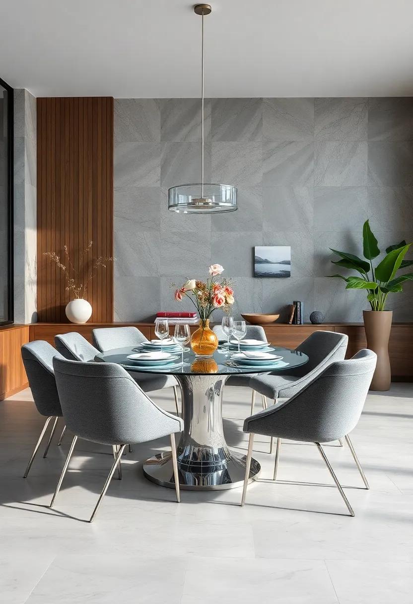 select Gray Dining Chairs that Feature Silver ⁢legs to Lend a Modern Edge to​ Your Table ‍Setting