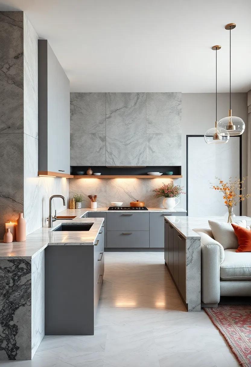 Incorporate Gray Marble Countertops for a timeless, Yet ⁤Contemporary ​Kitchen update