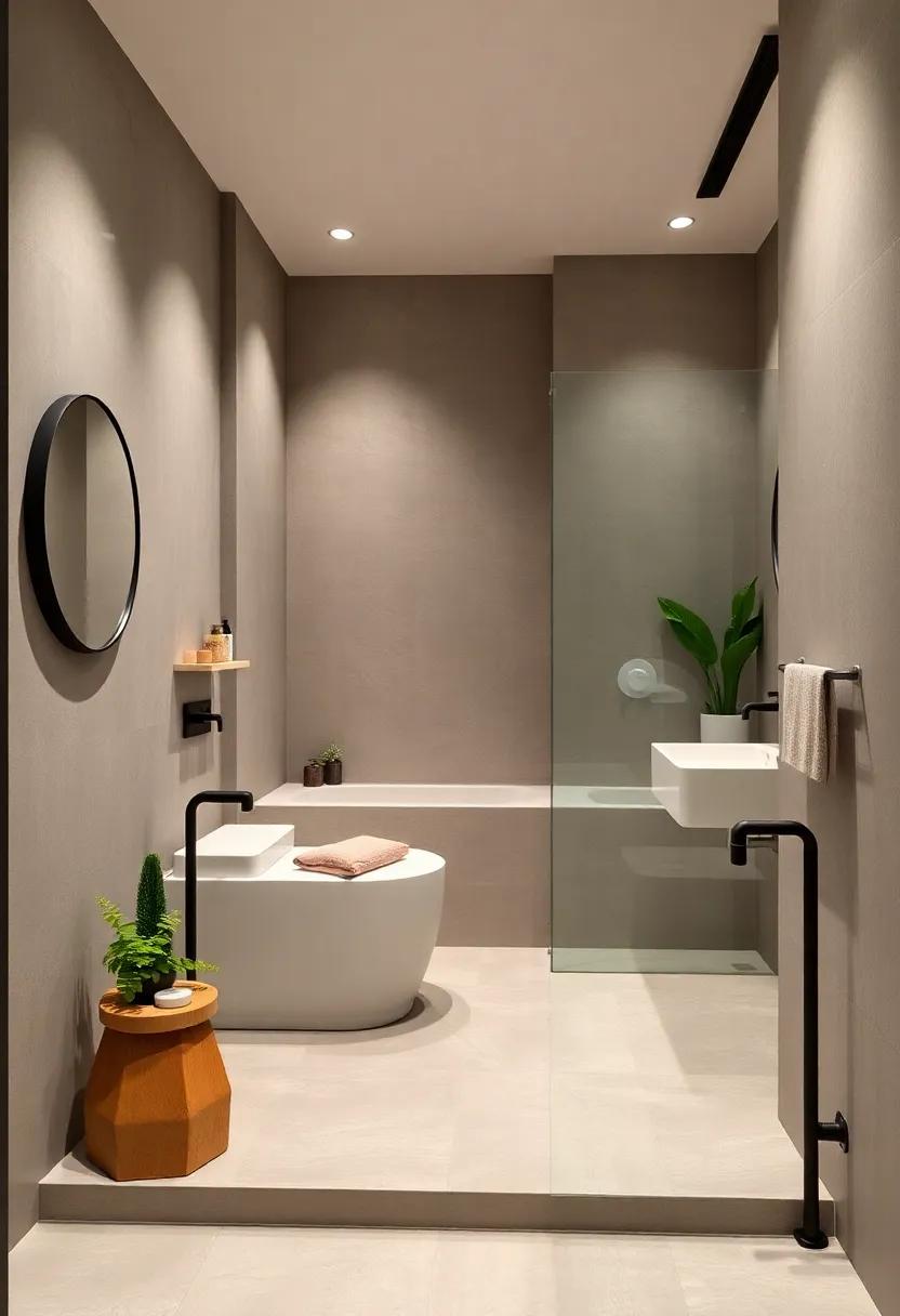 Minimalist Fixtures: Sleek, ‍brushed nickel or matte black faucets and​ showerheads can add a contemporary elegance