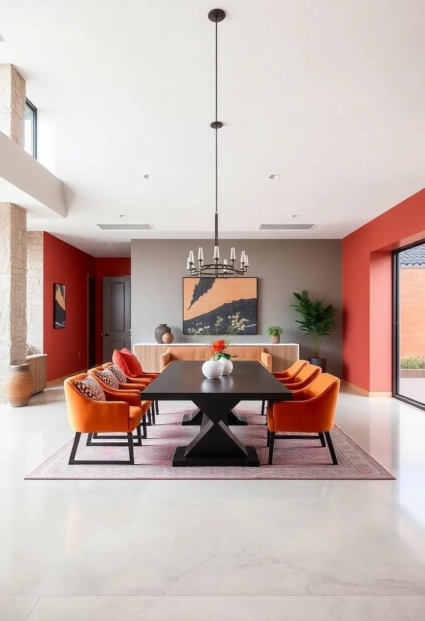 Color-Blocked Elegance: ​Experiment with bold ‌color-blocking techniques that add a contemporary twist to your dining space while keeping‌ the​ overall look sophisticated