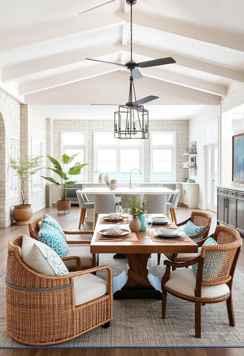 Coastal Charm: Create a breezy, seaside feel​ with light hues, seashell decor, and driftwood accents ‌that transport you to the ⁤beach, no matter ⁢where you are