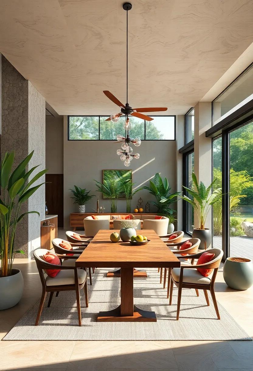 Statement Lighting: Illuminate your⁤ dining area with bold​ light fixtures that serve ‍as a focal point, ensuring⁢ that⁢ every meal is bathed in exquisite light
