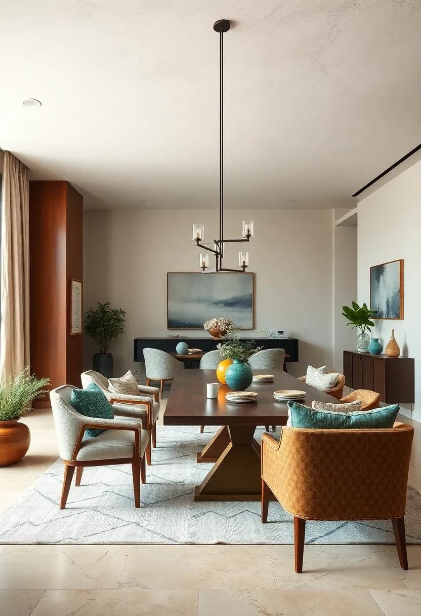 Textured Layers: Add depth to your dining room by ‍combining various textures, ⁣from ⁢plush fabrics to woven‌ details, for a rich and inviting ambiance