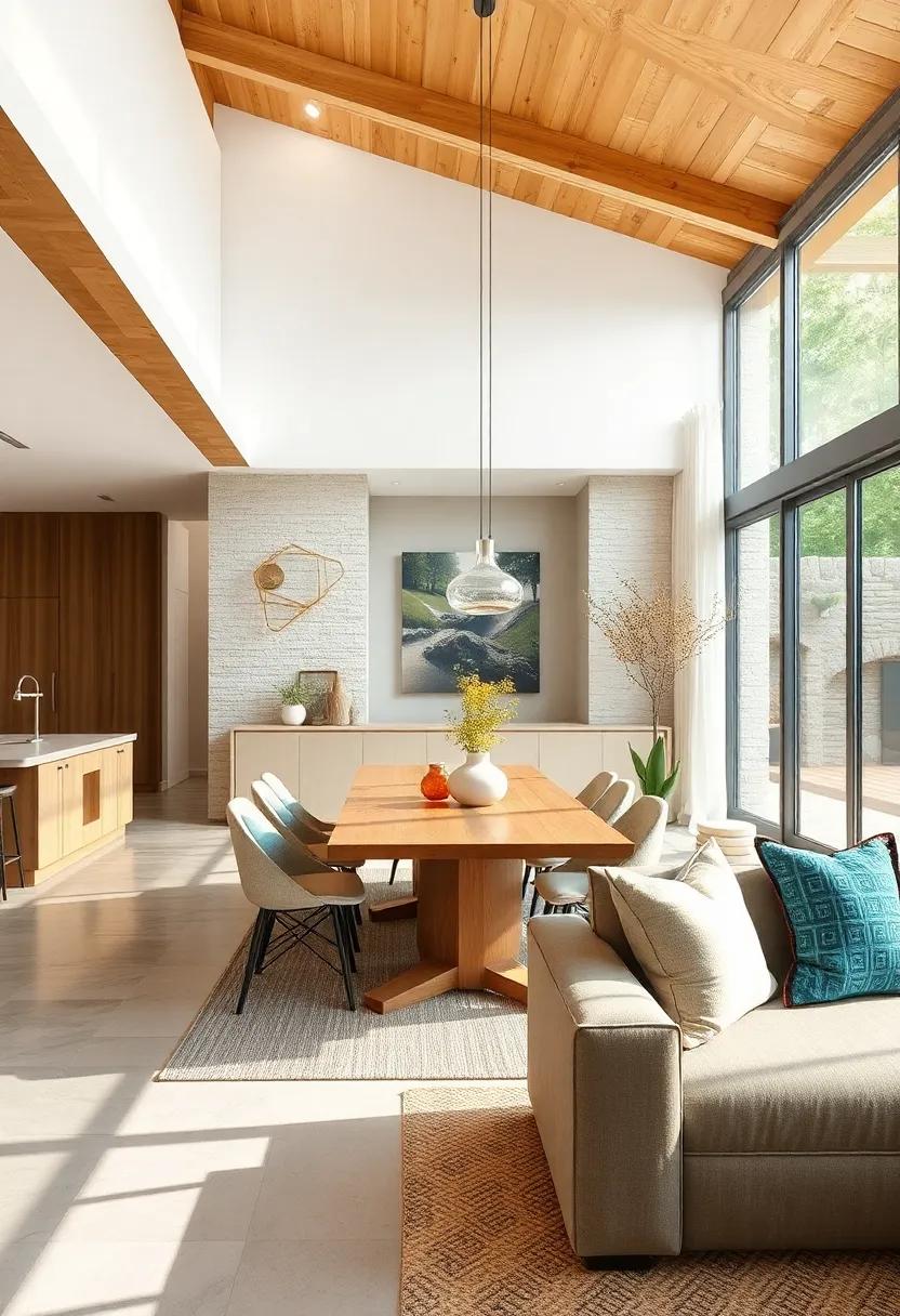 Nature-Inspired Designs: Explore how⁤ incorporating natural materials like wood ‍and stone‍ can bring ⁤the beauty of⁣ the outdoors​ into⁢ your ‍dining space, fostering a sense ‍of connection with ‌nature