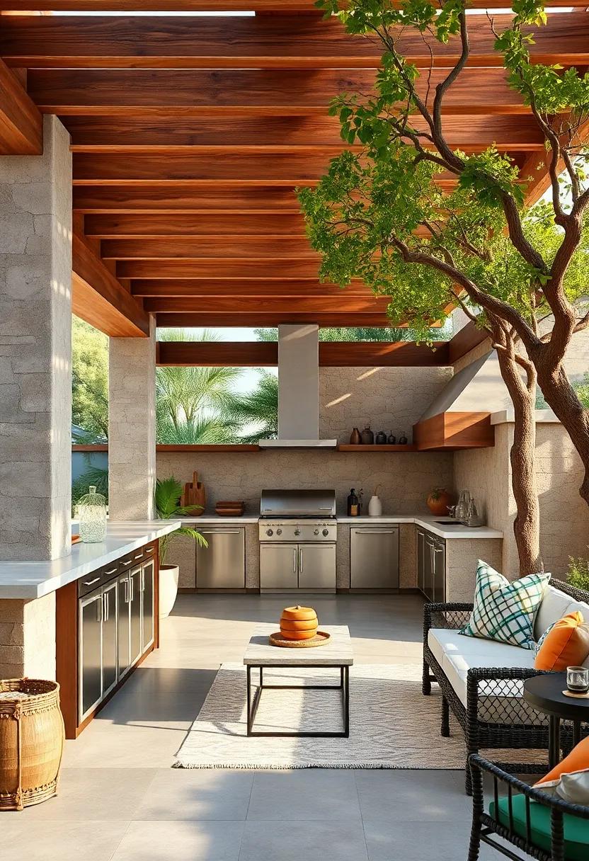 Adventure awaits: ⁣Make your backyard feel like an adventure with a pergola ​designed to ⁣look like a treehouse, encouraging imagination while cooking outdoors