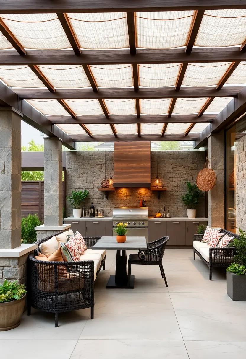 Eco-friendly⁣ Design:‍ Choose sustainable⁣ materials ​for your pergola to create an environmentally friendly‌ outdoor kitchen ‍that ‌doesn't sacrifice style