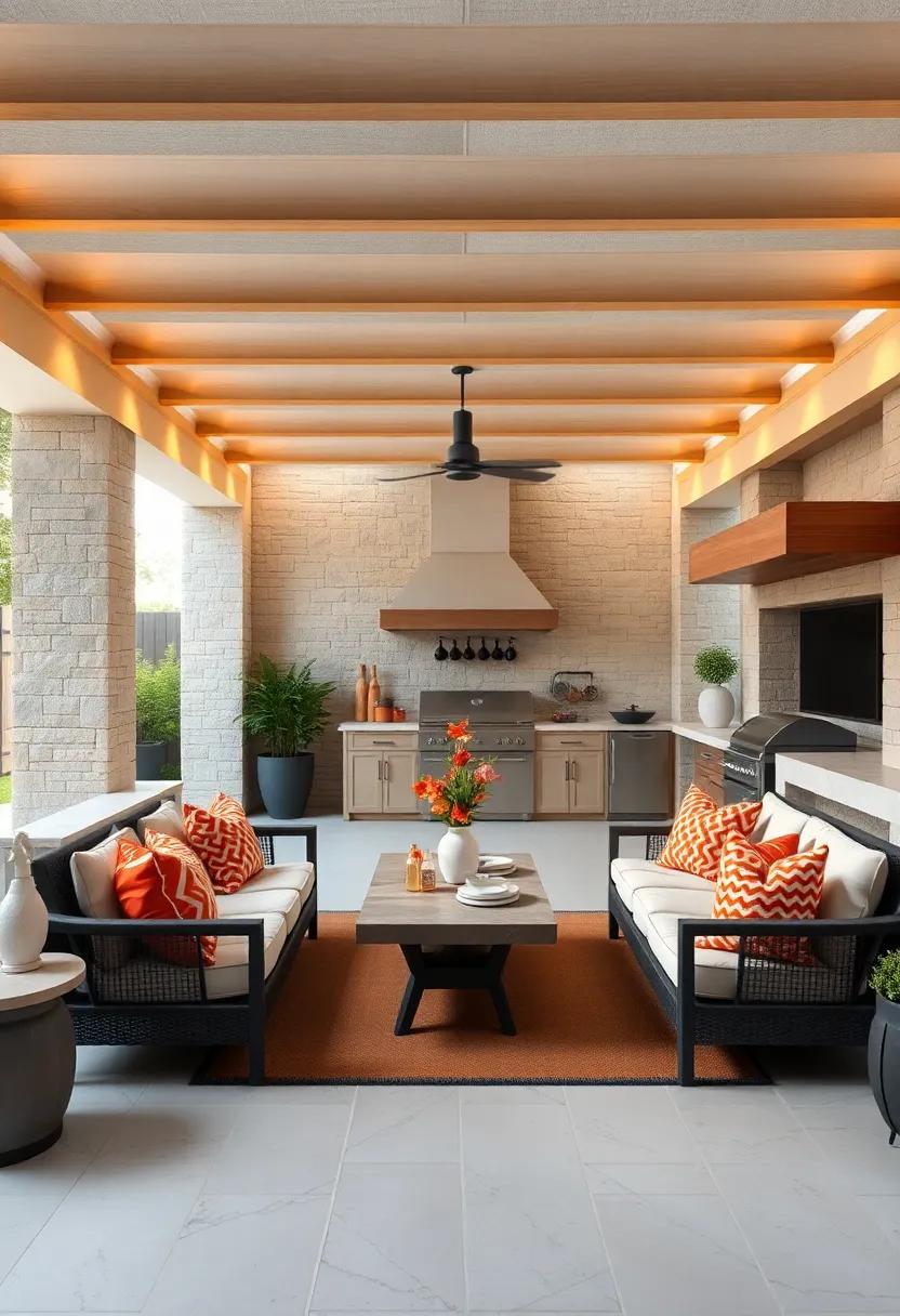 Family ‌Gathering Spot: Design a ​spacious pergola with ample seating and cooking space, ‌making it the perfect​ location for ⁢family meals and celebrations