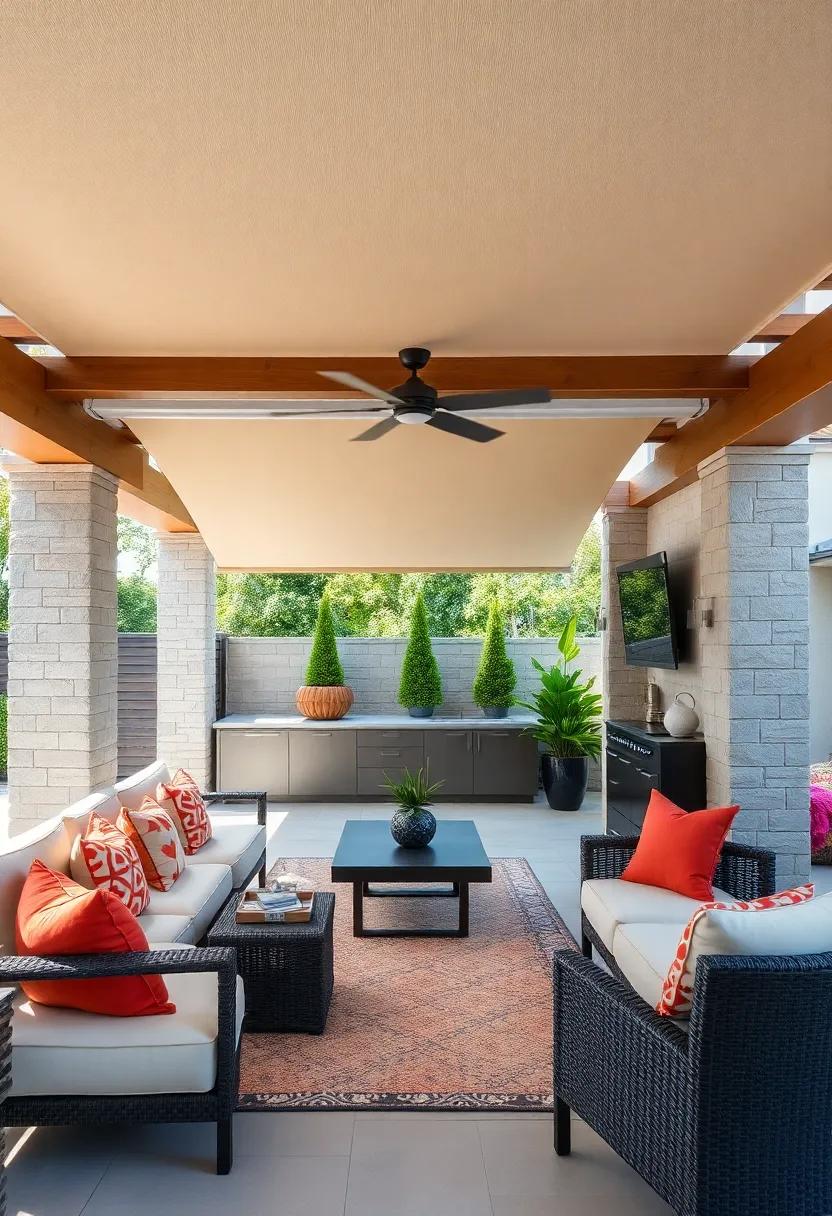 shade and Serenity: Incorporate ‍retractable‌ shades in your pergola design,⁣ allowing you ⁤to​ control sunlight​ exposure while ​cooking ⁢or relaxing