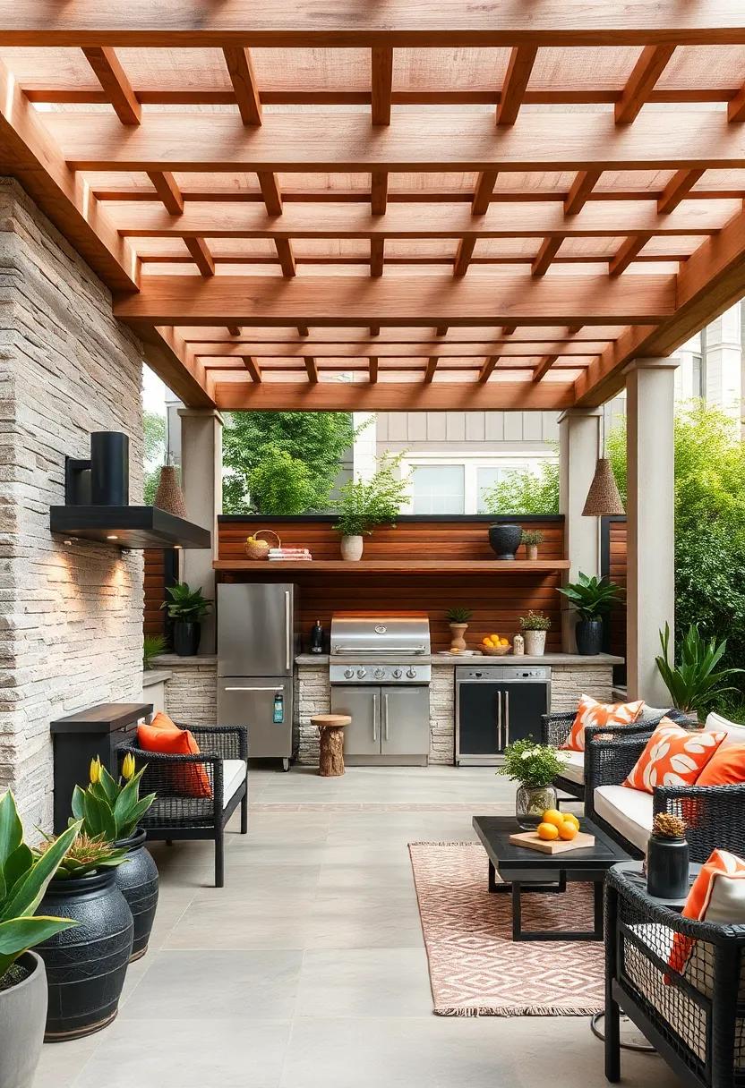 Space-Saving Solutions: Explore vertical cooking spaces and‌ storage solutions⁣ beneath ‍a compact pergola that serves smaller urban⁣ backyards