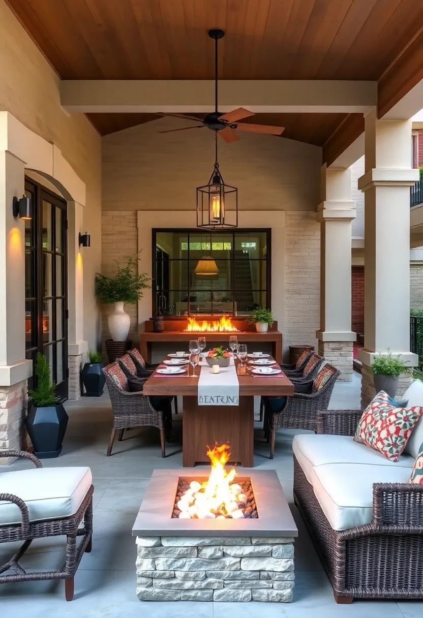 Fireside Feast: create⁤ a cozy gathering spot by positioning ⁤your dining table ‌near a fire pit, perfect for roasting marshmallows after dinner