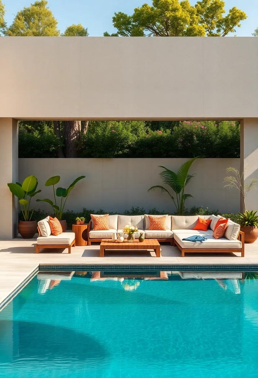 Dive⁢ into‌ comfort ‍with the Poolside​ Modular lounge, designed to withstand splashes‍ while providing a⁣ stylish spot for sunbathers and ⁣friends alike