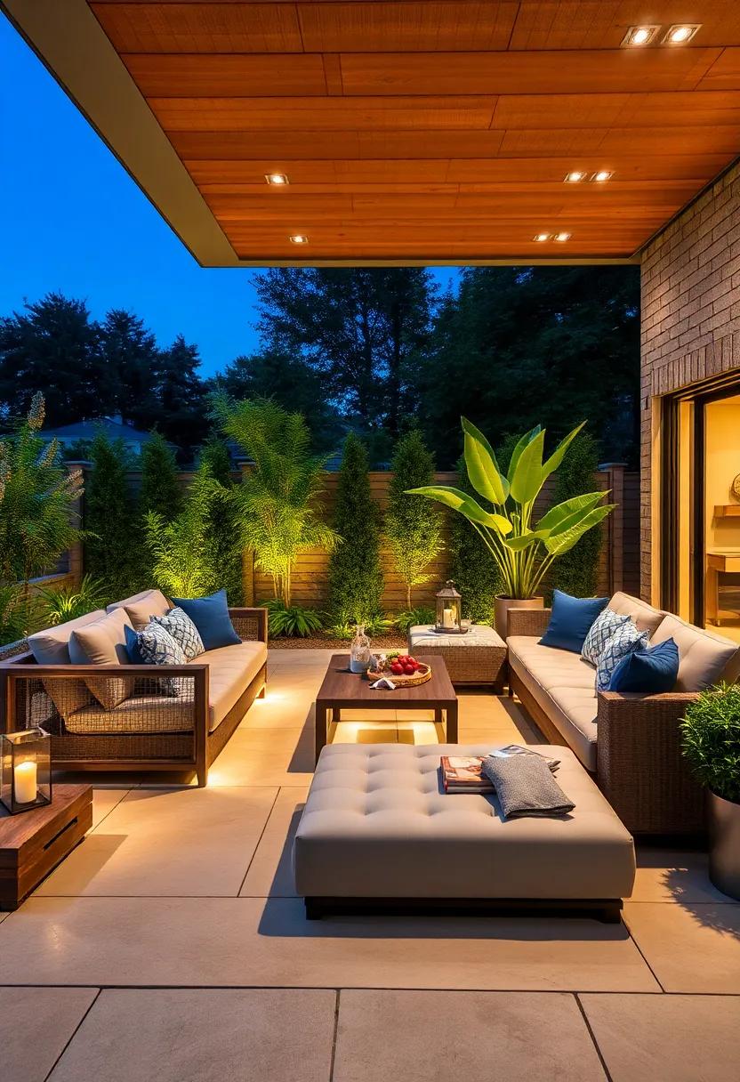 Elevate⁢ your outdoor experience with the Aurora Modular Sectional,equipped with ambient LED lighting‍ that‌ adds a magical touch ‌to⁤ evening gatherings