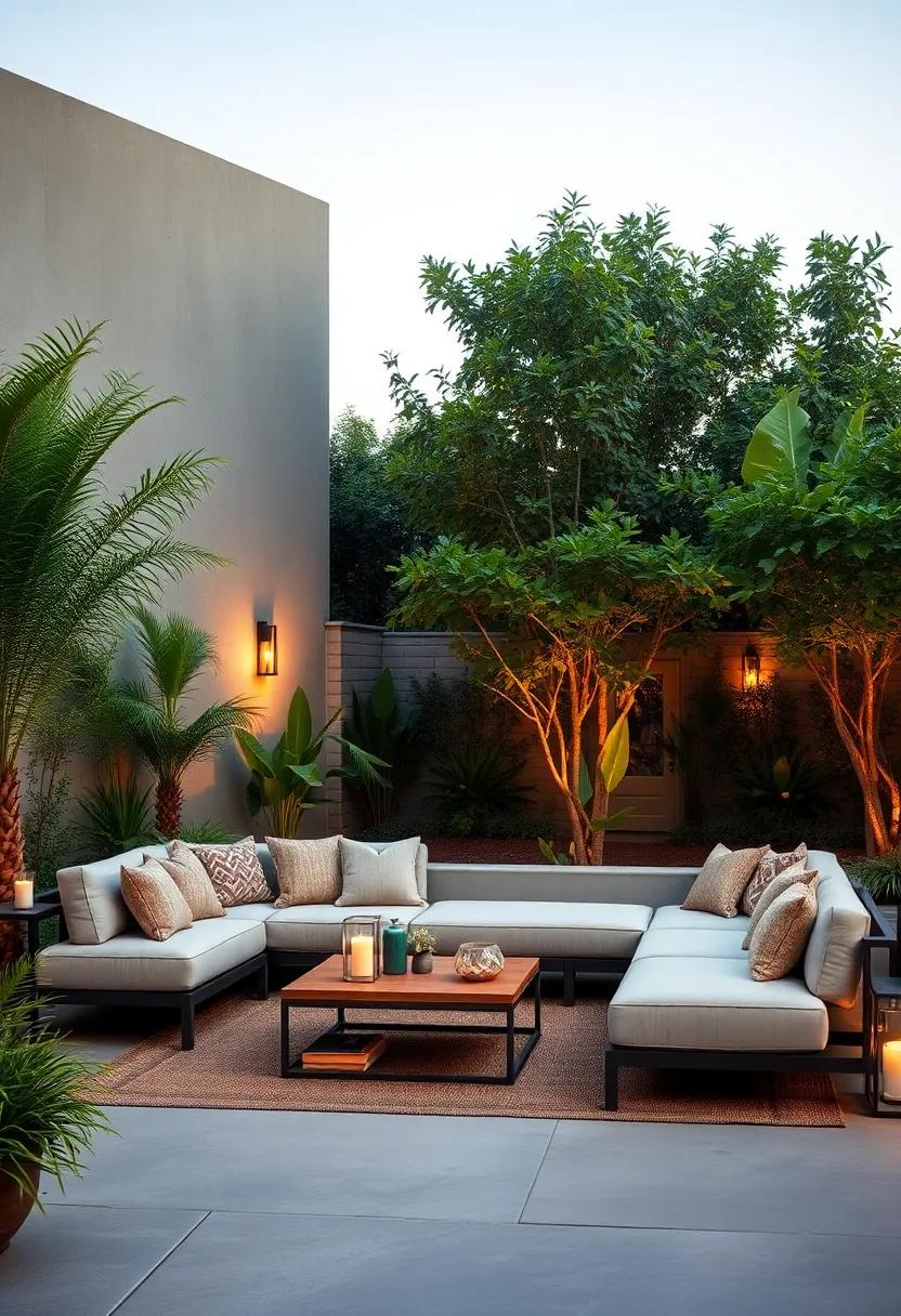 For ‍a⁢ luxe⁤ escape, the​ Riviera Modular Sectional combines⁤ sumptuous cushions and sleek⁢ aluminum frames, ⁣creating an inviting atmosphere for enjoying warm ⁤evenings