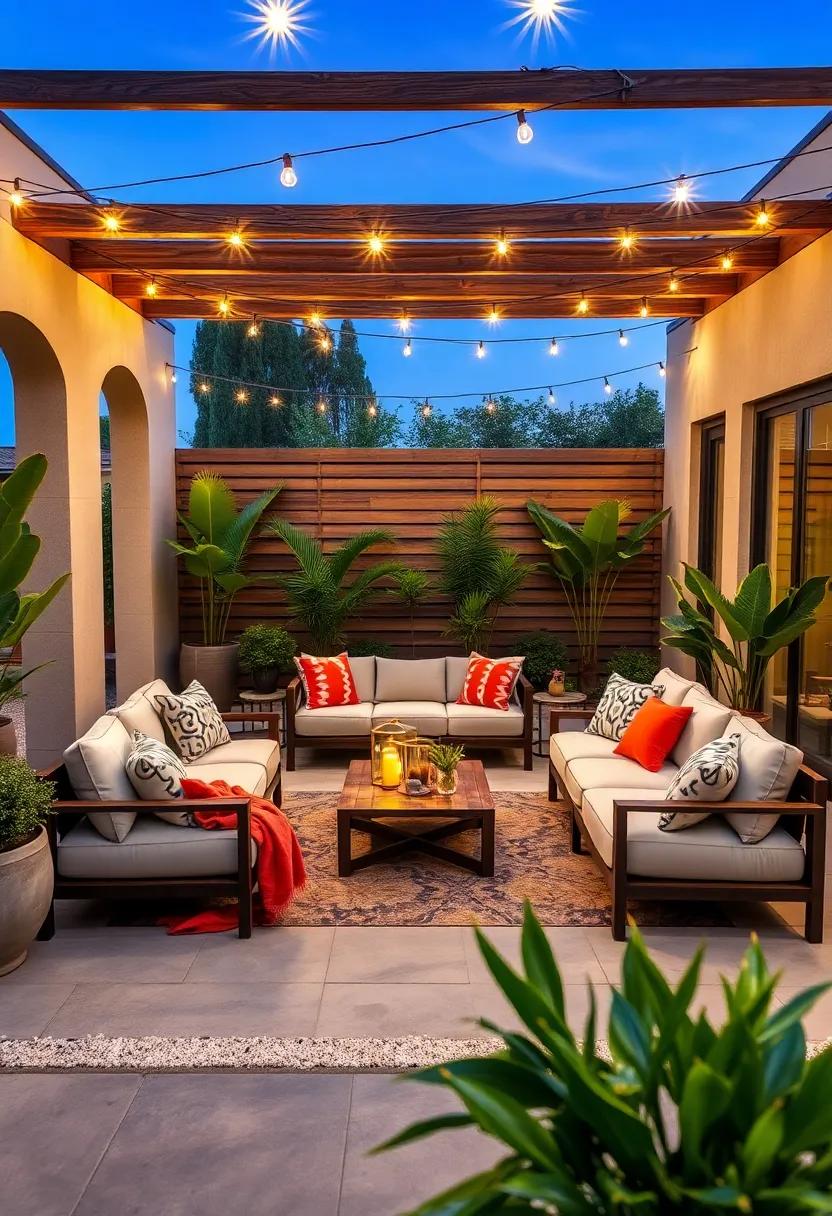 Make the most of ‌your​ patio space with the Compact Modular Lounge, ⁣designed for smaller areas​ but packed with style and ​functionality