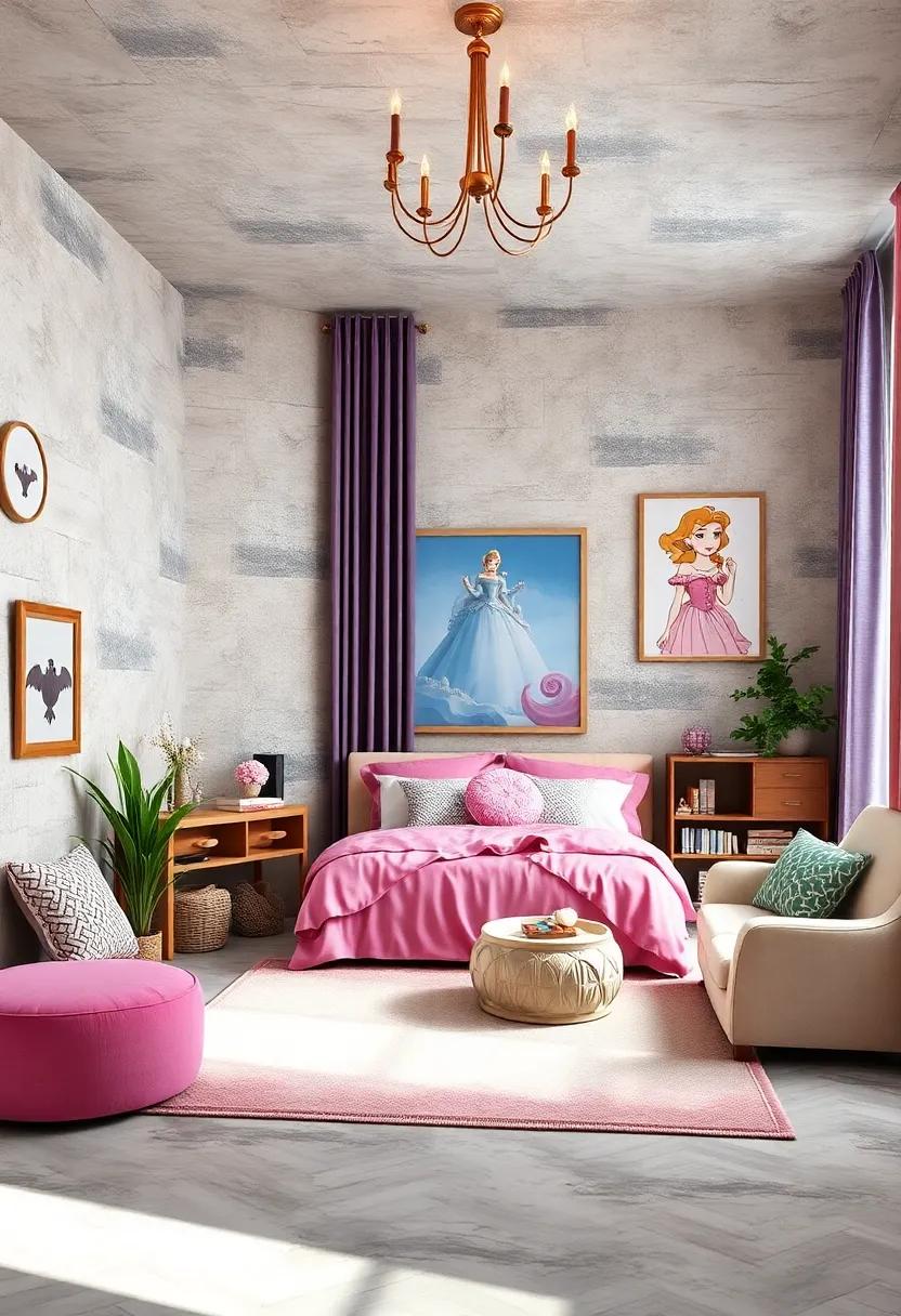 magical Wall Art ⁢Ideas Inspired by Beloved‍ Fairytale​ characters