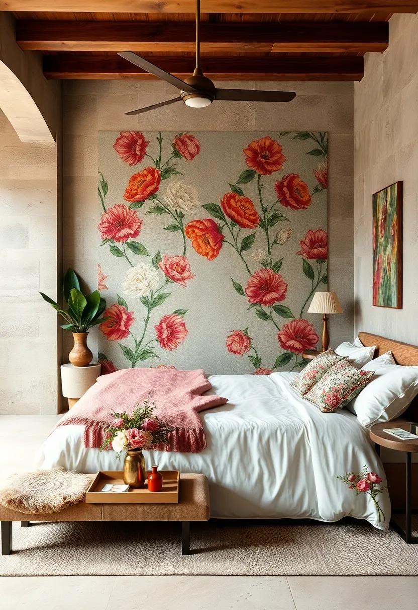 Incorporate floral-printed accessories ⁢like trays or vases to carry the theme subtly throughout the ​room