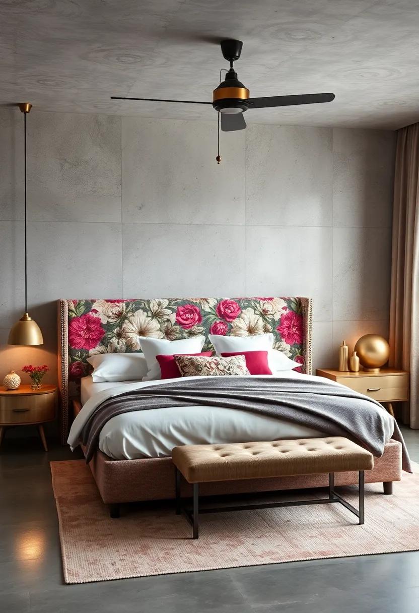 Upgrade ⁣your headboard with⁢ a tufted floral fabric that brings‌ elegance and‍ charm to your sleeping space