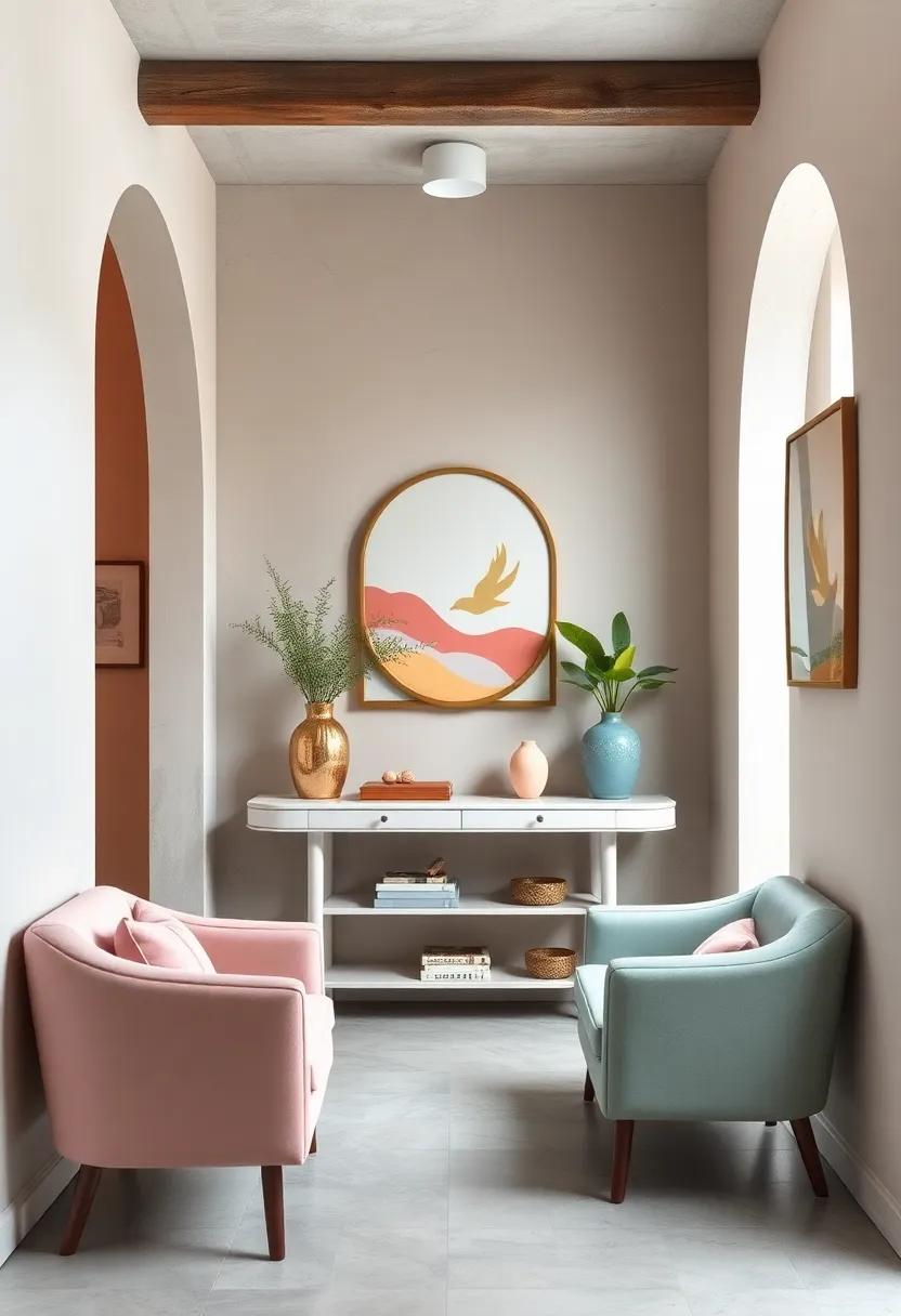 Set up a pastel console table ‍in your hallway for a functional yet stylish way to display decor and essentials
