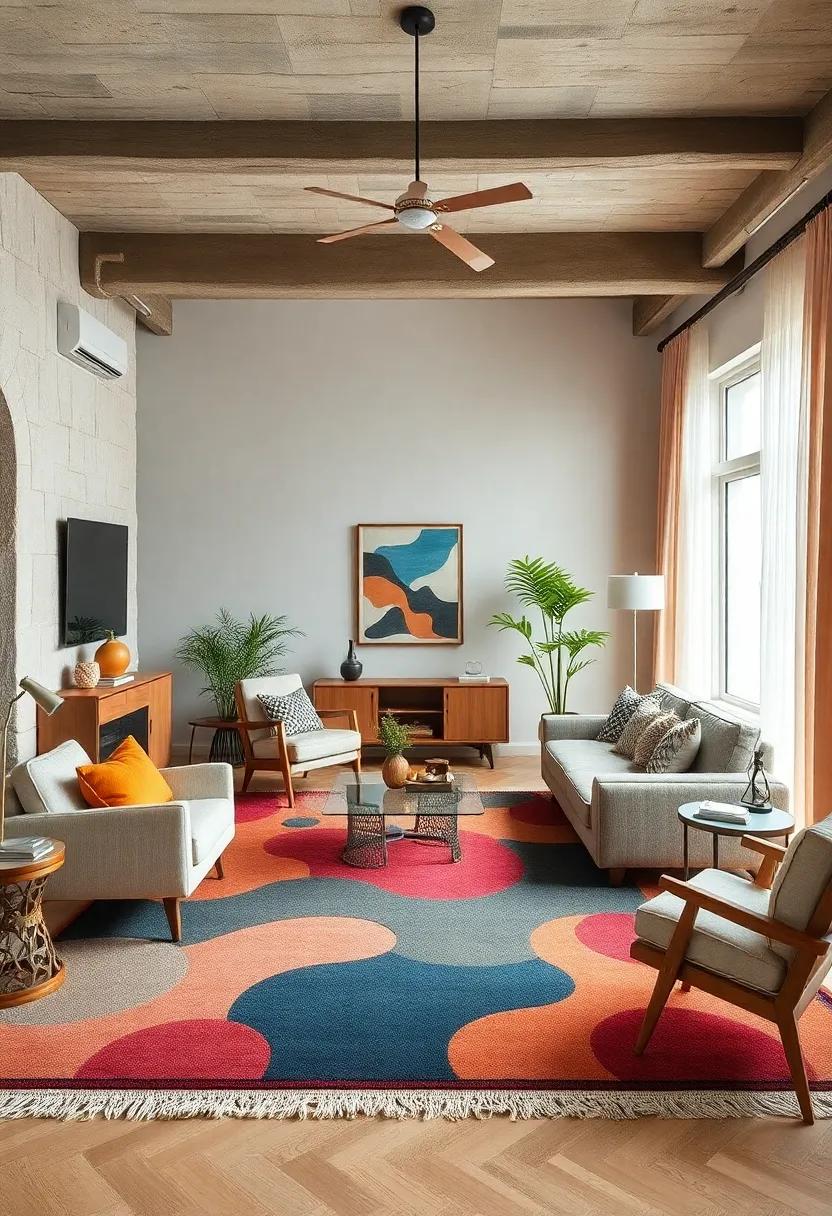 Layering Rugs: A Creative Approach to Adding Depth in retro Décor