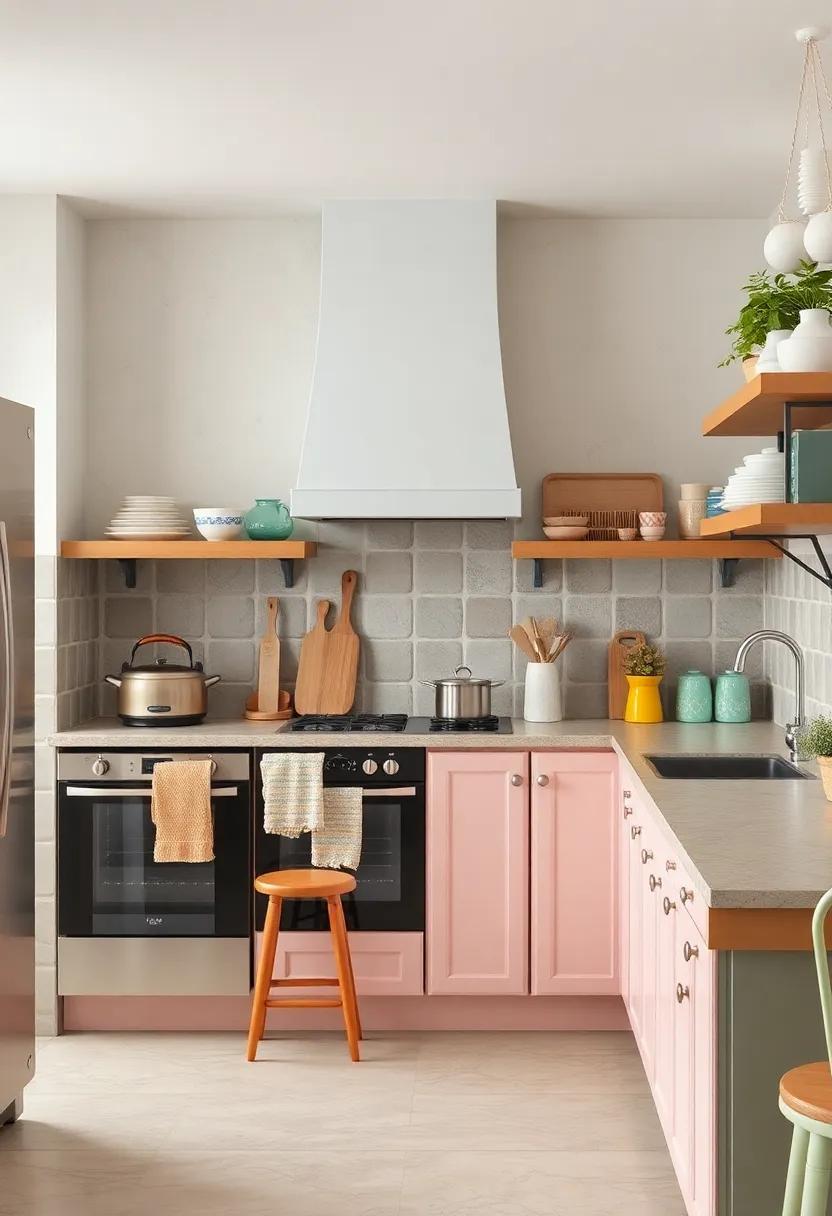 A Palette of Pastel Hues for Vintage Charm in Kitchen Spaces