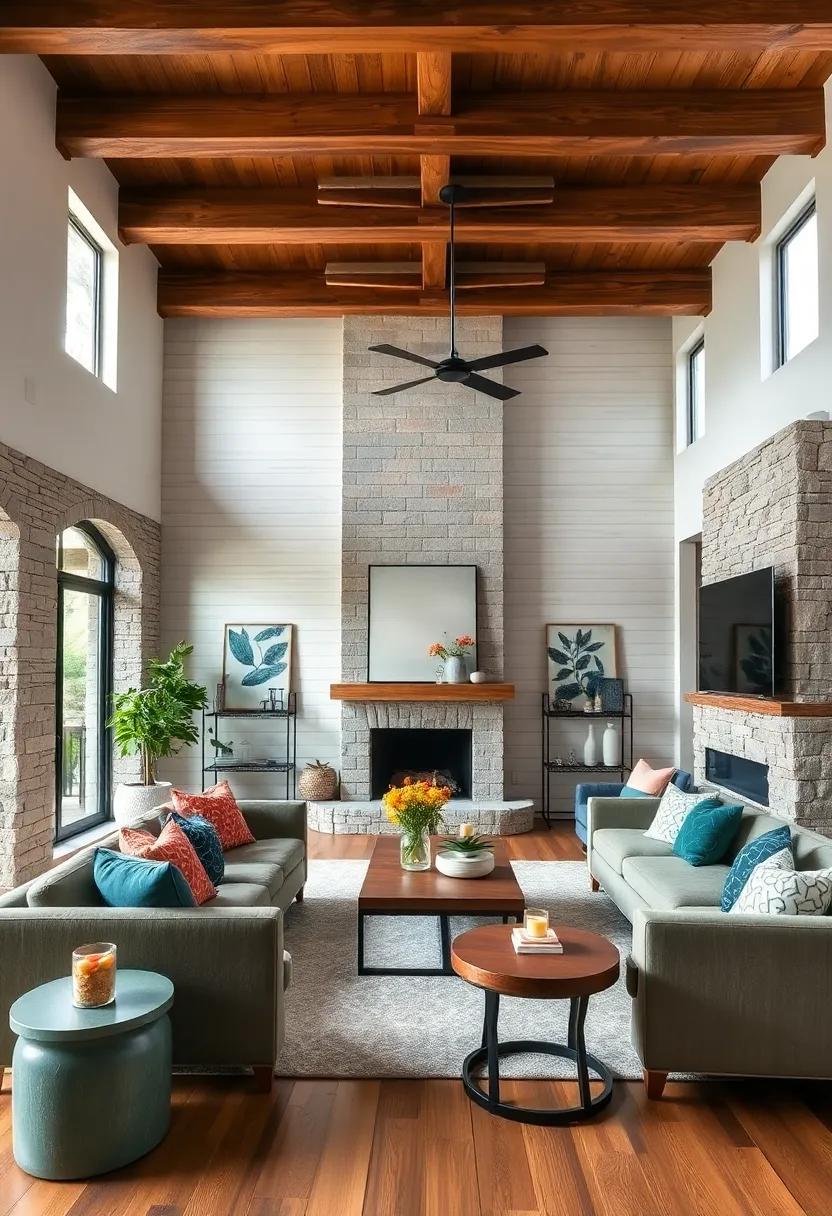 Create ⁣a Statement Wall: Paint‍ one wall ‍a deep color⁣ or use shiplap ​to add character and ‍a focal⁣ point ⁤to your rustic space