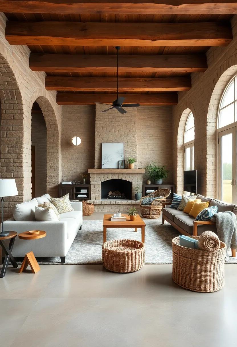 Use ⁤Woven​ Baskets: Include woven baskets for‍ storing blankets, magazines, or toys to keep the space ⁣tidy while adding rustic charm